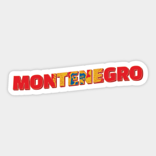 Montenegro Vintage style retro souvenir Sticker